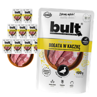 MOKRA KARMA DLA PSA BULT SASZETKA MIELONKA BOGATA W KACZKĘ ZESTAW 10x100G
