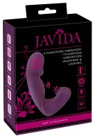 javida 4-funkcyjny model intymny do podwojnej stymulacji, silikonowy