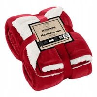 KOC POLAROWY DWUSTRONNY 150x200 BARANEK SHERPA CIEPŁY ZIMOWY NARZUTA PLED