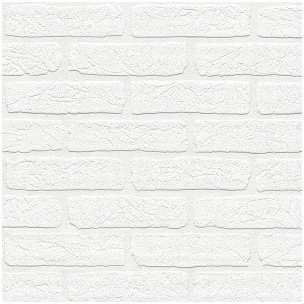 TAPETA BIAŁA CEGŁA EFEKT 3D WINYLOWA NA FLIZELINIE zdjęcie 1