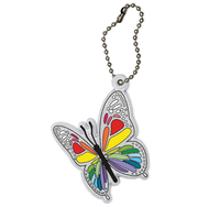 LUMI Breloczek MOTYL zawieszka brelok odblaskowy odblask dla dziecka psa