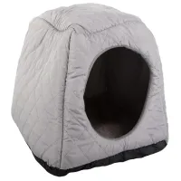 Domek 28x36x33cm legowisko dla psa kota miękkie biała budka posłanie