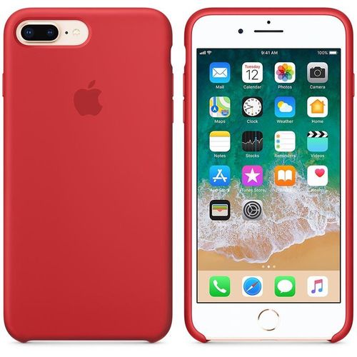 Apple Silicone Case - Silikonowe etui iPhone 8 Plus / 7 Plus (czerwony) na Arena.pl
