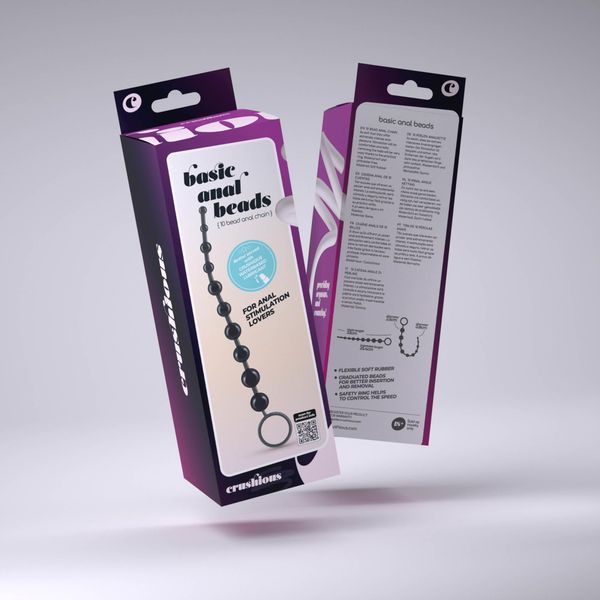 10 Bead Anal Chain Crushious Black zdjęcie 6