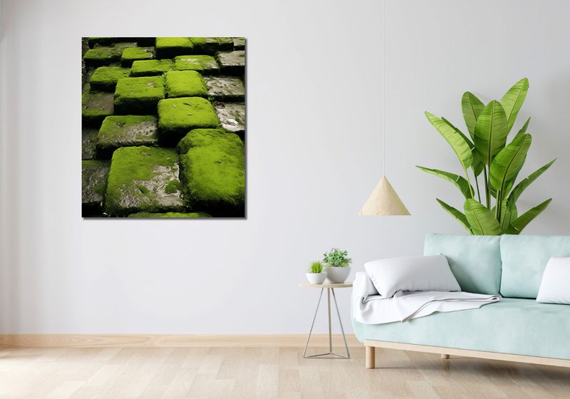 Obraz 90x100cm Zielona Mozaika zdjęcie 2