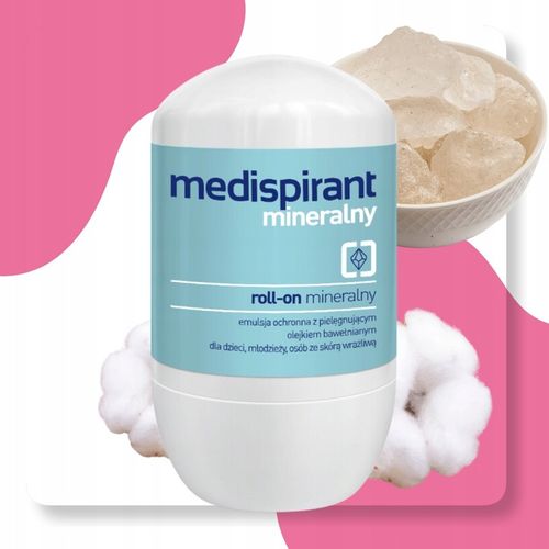 MEDISPIRANT Mineralny roll-on 40 ml Emulsja ochronna Antyperspirant w na Arena.pl
