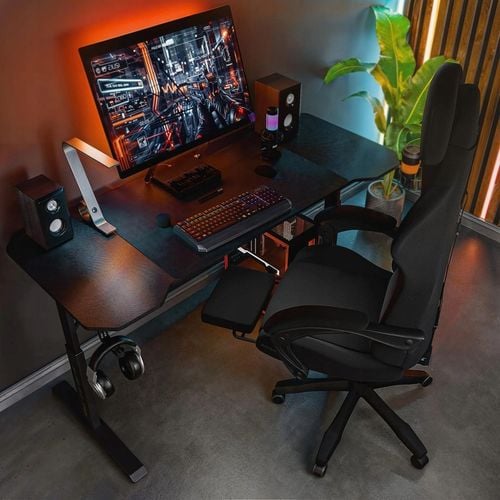 Biurko Gamingowe Regulowane 140x60cm Wysokość 56-79cm STRATOS TREX na Arena.pl