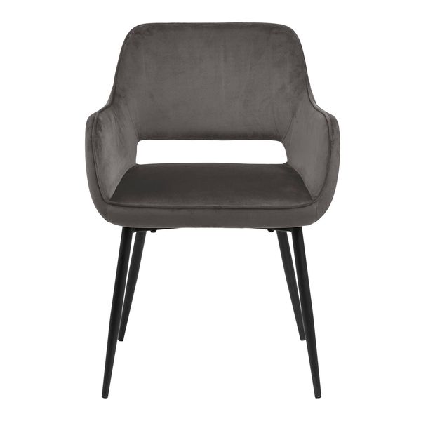 Krzesło Ranja Dark grey tapicerowane zdjęcie 3