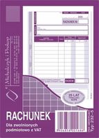 rachunek dla zw. z vat a6 pion 232-5