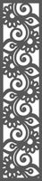 A3 Zawieszka dekor ozdoba ażurowa szara 21x90 cm