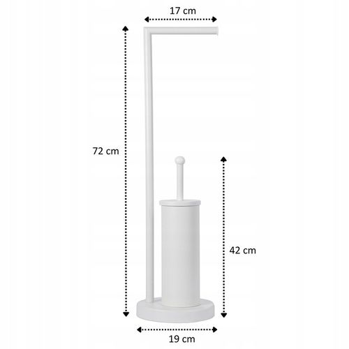 STOJAK uchwyt NA PAPIER TOALETOWY ze szczotką do wc elegancki praktyczny na Arena.pl