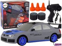 Autko Sportowe Zdalnie Sterowane R/C 1:24 – Szare z Wymiennymi Kołami