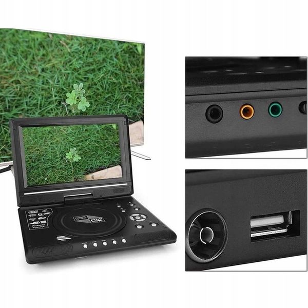 ODTWARZACZ PRZENOŚNY DVD EKRAN SAMOCHODOWY 7,8" INTERFEJS USB zdjęcie 2