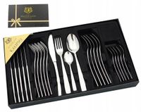 SZTUĆCE zestaw komplet sztućców POŁYSK 24 el 18/10