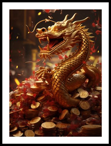 Plakat 40x55cm Smok Bogactwa na Arena.pl