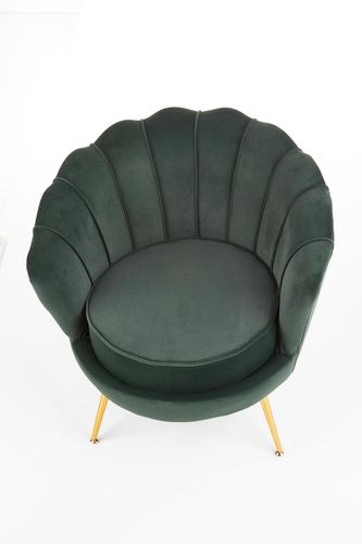 Fotel muszelka Florecja zielony na Arena.pl