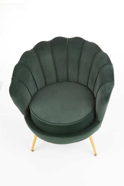 Fotel muszelka Florecja zielony zdjęcie 5