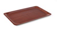 taca antypoślizgowa drewniana, mahoń 530x325mm gn1/1 - hendi 507216
