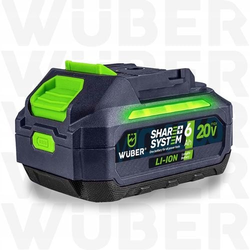BATERIA AKUMULATOR WUBER SHARE+ SYSTEM LITOWO JONOWA 20 V 6.0 AH WUBER na Arena.pl
