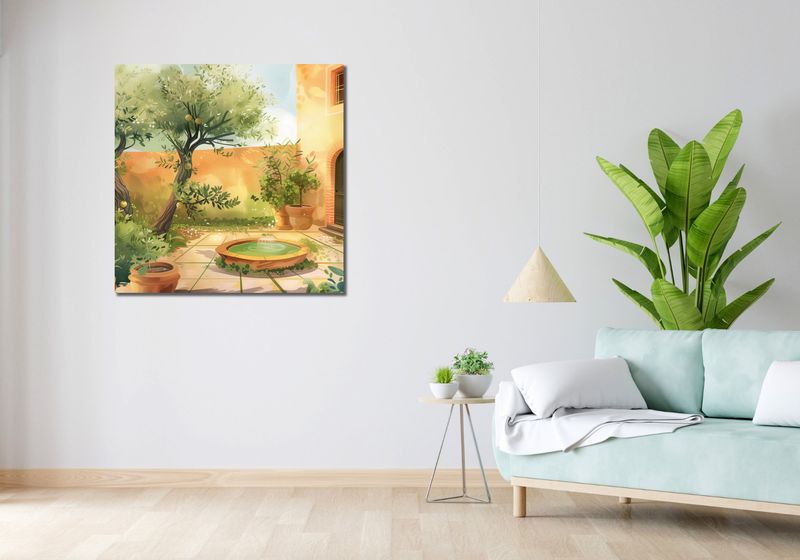 Obraz 90x90cm Słoneczny Dzień zdjęcie 2