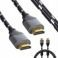 KABEL HDMI - HDMI MOCNY GRUBY PRZEWÓD 2.0 HIGH SPEED 4K UHD 3D 48 BIT