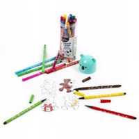 FLAMASTRY Z MISIEM 24 KOLORY KIDEA (24) 2154