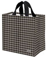 Mocna torba zakupowa - Esy-Floresy Pepitka szaro-czarna laminowana 24L