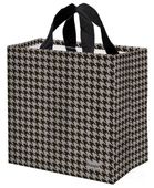 Mocna torba zakupowa - Esy-Floresy Pepitka szaro-czarna laminowana 24L