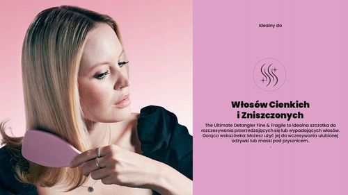 TANGLE TEEZER Szczotka do włosów cienkich Ultimate Fine Fragile - Szałwia na Arena.pl