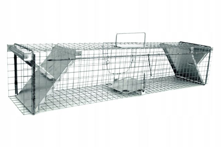 PUŁAPKA ŻYWOŁAPKA NA KUNY NORKI KLATKA 82x17x20 zdjęcie 1