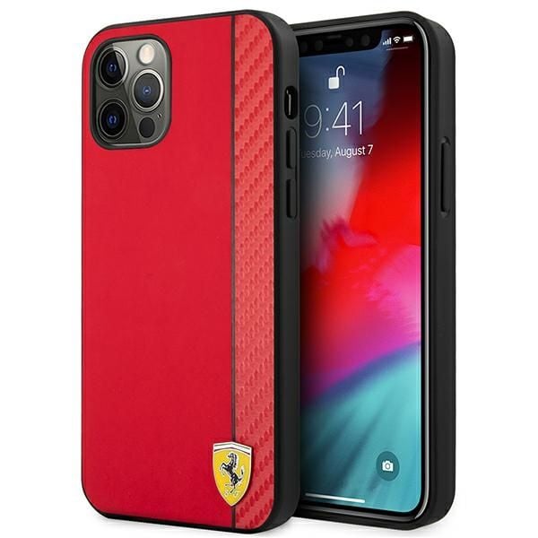 Etui Ferrari do iPhone 12 Pro Max, Czerwony zdjęcie 1