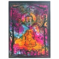Bawełniana Tkanina na Ścianę - Pokojowy Budda | Dekoracja, Medytacja, Indie