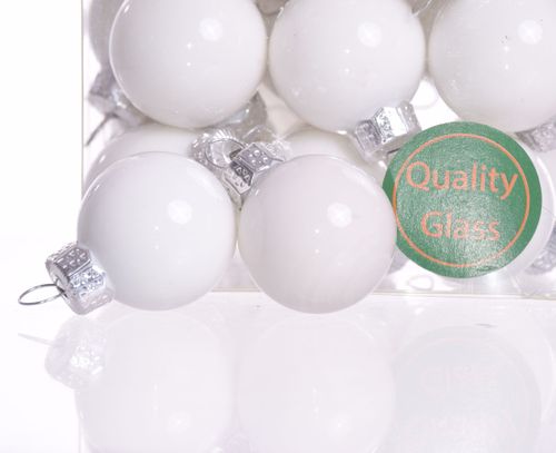 Bombki 2,5cm białe na Arena.pl