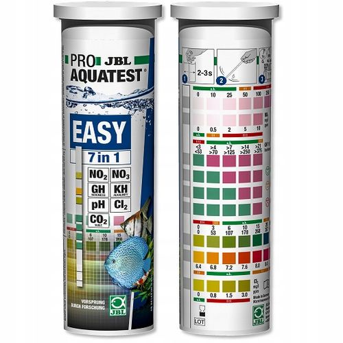 JBL TEST 7w1 DO AKWARIUM TESTY PASKOWE pH gH kH NO2 NO3 CL2 CO2 7in1 na Arena.pl