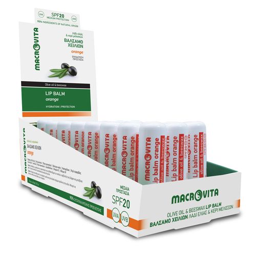 MACROVITA balsam do ust z oliwą i woskiem pszczelim SPF20 Pomarańcza 4.8g na Arena.pl