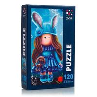 puzzle edukacyjne ładna laleczka w świetle księżyca 120 el. dt100-02