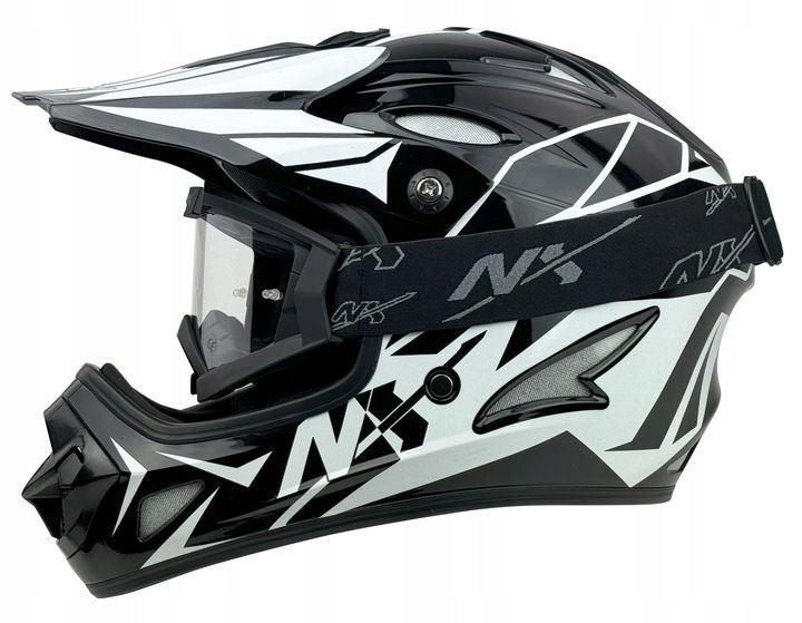 ZESTAW NX KASK + GOGLE DOWNHILL NX EXTREME r.XS |KASK ROWEROWY |900g LEKKI zdjęcie 10