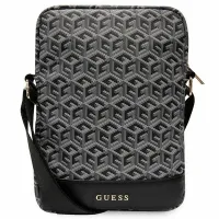 guess torba gutb10hgcfsek 10czarny/black gcube stripe tablet bag