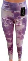 Legginsy Ombre LILIOWE z wysokim stanem r. L/XL