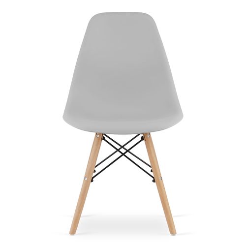 Krzesło OSAKA szare / nogi naturalne x 3 na Arena.pl