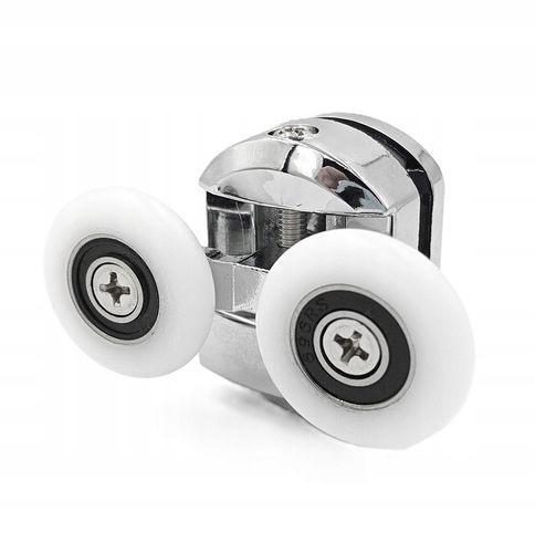 Komplet rolek kółek do drzwi kabiny prysznicowej górnych dolnych 23mm 8 szt na Arena.pl