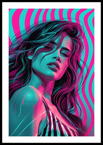 Plakat 40x60cm Neonowy Wzrok na Arena.pl