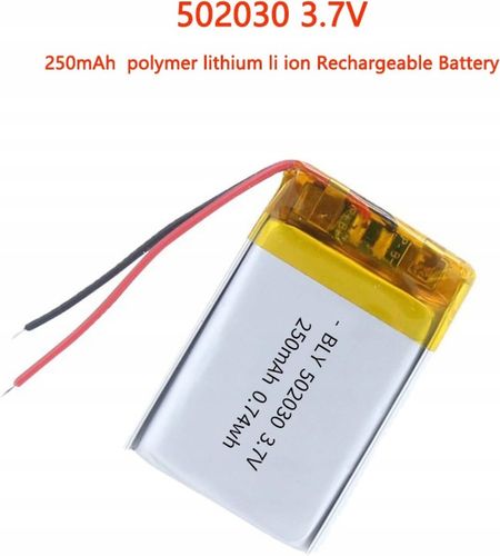 Bateria litowa 3,7 V 250 mAh 502030 | Obwód ochronny | Dla TWS na Arena.pl
