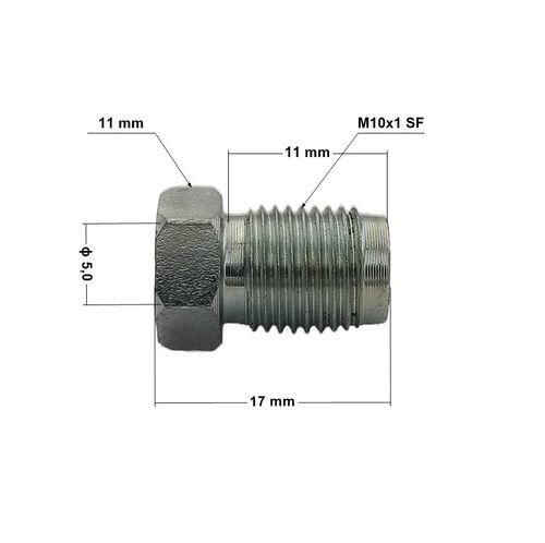 20x KPS-2 SF Końcówka przewodu hamulcowego sztywnego M10x1 rurka 4,8 kl. 11 na Arena.pl