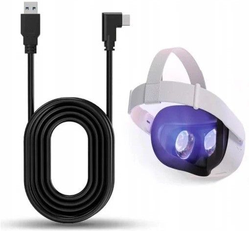 KABEL 5m do OCULUS LINK SteamVR QUEST 1 QUEST 2 QUEST 3 + GRATIS *JAKOŚĆ* zdjęcie 2