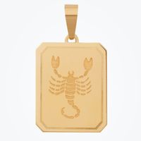 Złota Zawieszka 585 SKORPION Znak Zodiaku Astrologia Grawer Prezent Złoto