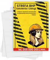 Ulotki A4 reklamowe firmowe 5000szt różne wzory SZKOLENIA USŁUGI BHP