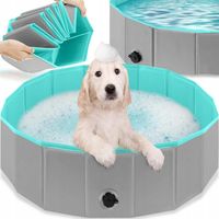 DUŻY BASEN DLA PSA ZWIERZĄT OGRODOWY ROZPOROWY SKŁADANY KOJEC 120X30 CM