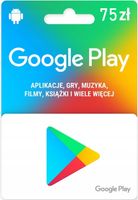 Kod podarunkowy Google Play 75 zł