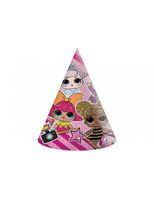 Czapeczki papierowe LOL Glitterati Surprise!, 6 szt.